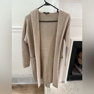 Long Beige Cardigan